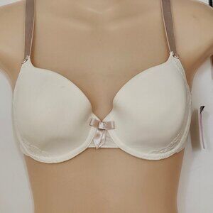 Passionata Underwired So Pretty Floral Lace T Shirt Bra Peach NEW NWT Size 32D